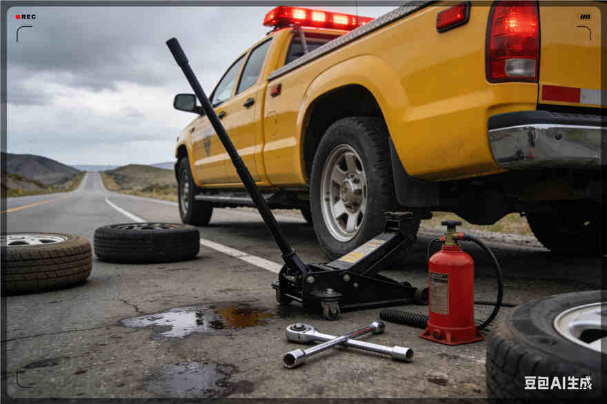 正宁爆胎道路救援-汽车换轮胎