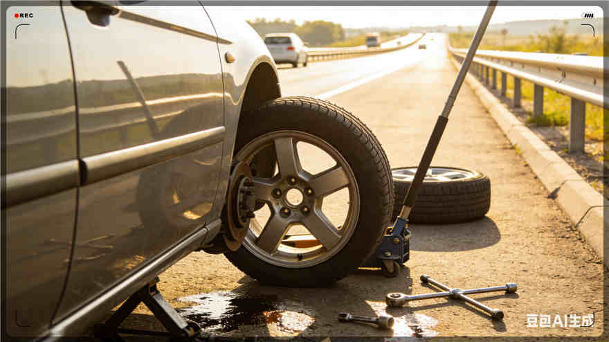 正宁高速公路扎胎-汽车流动补胎